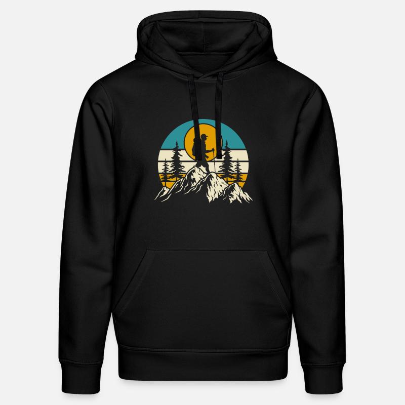 Wandern Wanderer Bergsteiger Geschenk - Stanley/Stella Unisex Bio-Hoodie DRUMMER - Schwarz