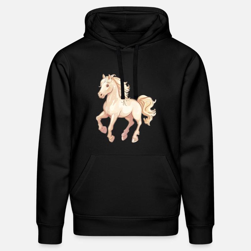 Cheval - Sweat à capuche bio DRUMMER Stanley/Stella Unisexe - noir