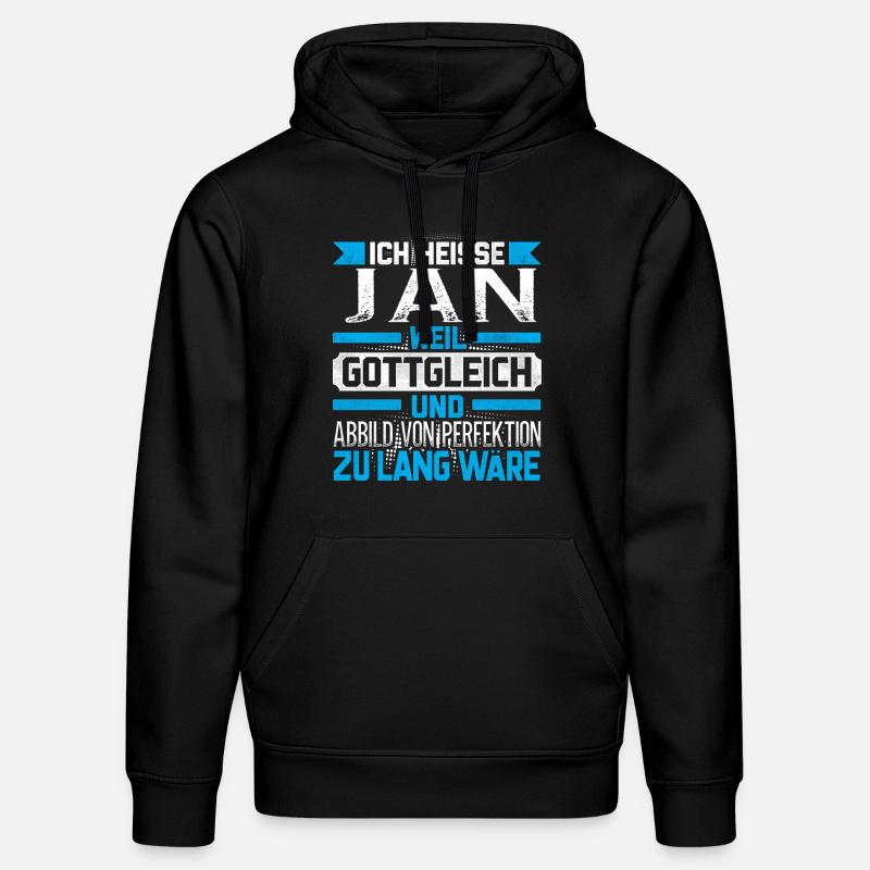 JAN - Gottgleich - Stanley/Stella Unisex Bio-Hoodie DRUMMER  - Schwarz
