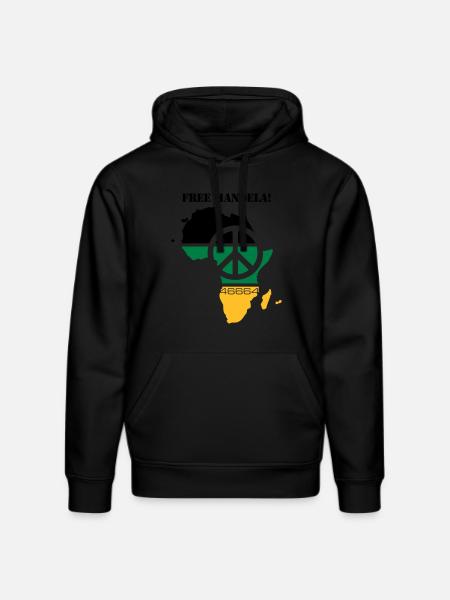 free mandela - Stanley/Stella Unisex Bio-Hoodie DRUMMER  - Schwarz