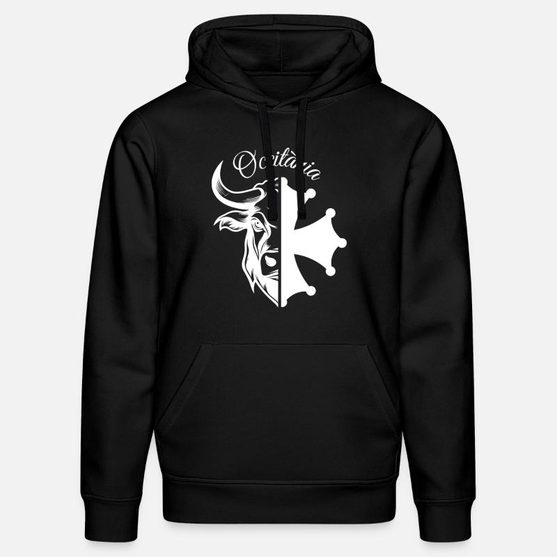 OCCITÀNIA TAUREAU BLANC - Sweat à capuche bio DRUMMER Stanley/Stella Unisexe - noir
