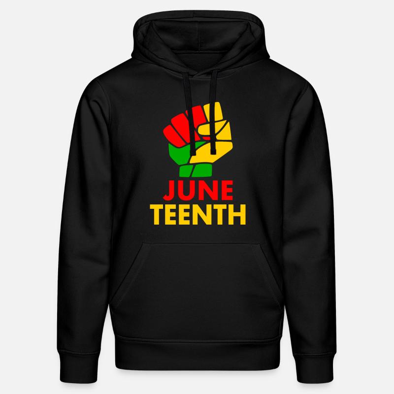 juneteenth - Sweat à capuche bio DRUMMER Stanley/Stella Unisexe - noir