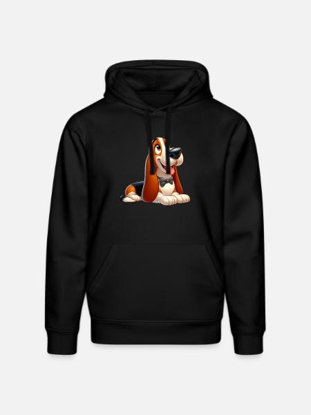 Basset 9 - Stanley/Stella DRUMMER Unisex Organic Hoodie - black