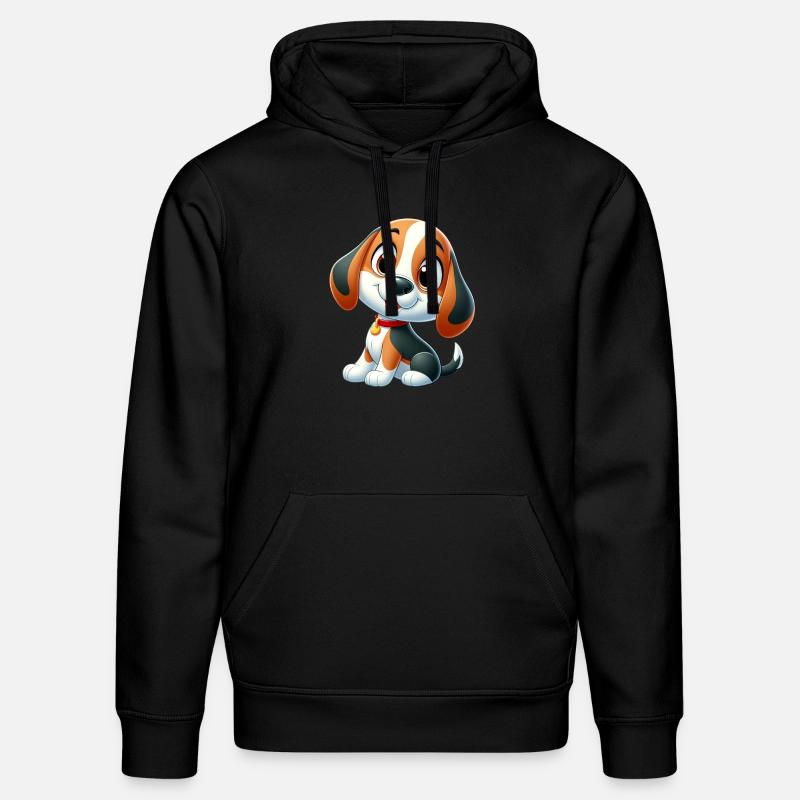 Beagle 5 - Stanley/Stella Unisex Bio-Hoodie DRUMMER  - Schwarz