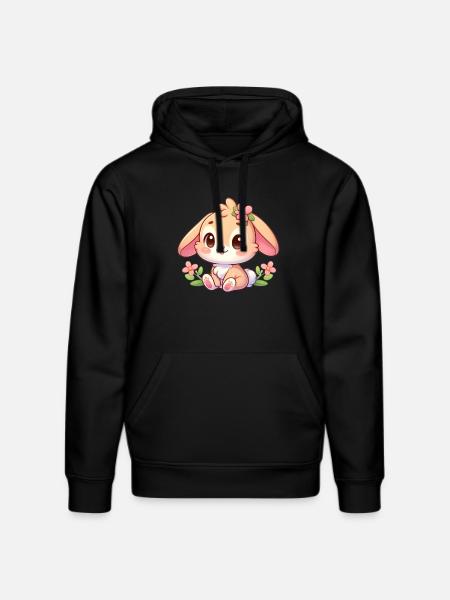 Rabbit 7 - Stanley/Stella DRUMMER Unisex Organic Hoodie - black