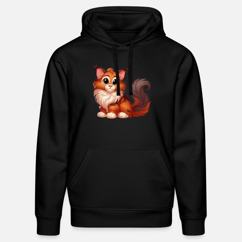 maine coon 2 - Sweat à capuche bio DRUMMER Stanley/Stella Unisexe - noir