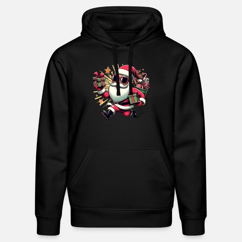 santa fun 10 - Sweat à capuche bio DRUMMER Stanley/Stella Unisexe - noir