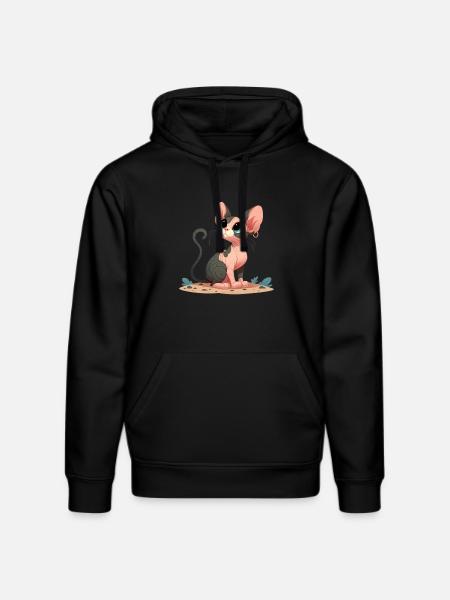 Sphynx 3 - Stanley/Stella DRUMMER Unisex Organic Hoodie - black