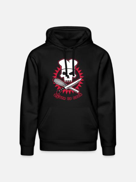 born_to_cook - Stanley/Stella DRUMMER Unisex Organic Hoodie - black