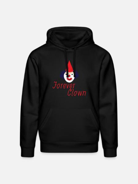 Clown: Forever Clown - Gift - Stanley/Stella DRUMMER Unisex Organic Hoodie - black