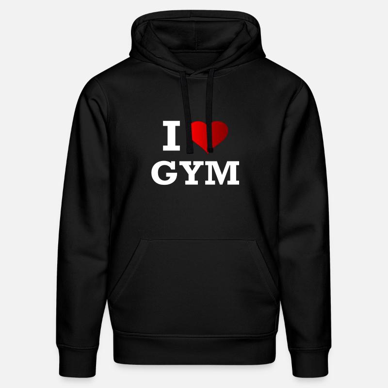 J'AIME GYM - Sweat à capuche bio DRUMMER Stanley/Stella Unisexe - noir