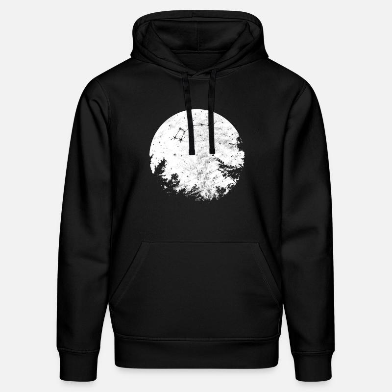 Petit, ours, constellation, signe - Sweat à capuche bio DRUMMER Stanley/Stella Unisexe - noir