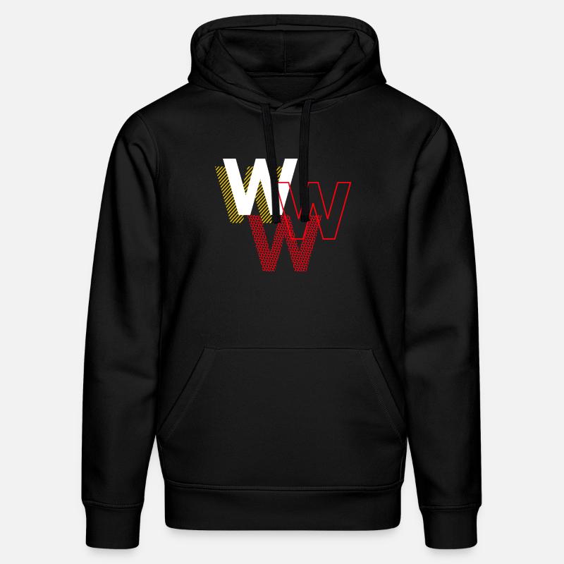 W w w - Sweat à capuche bio DRUMMER Stanley/Stella Unisexe - noir