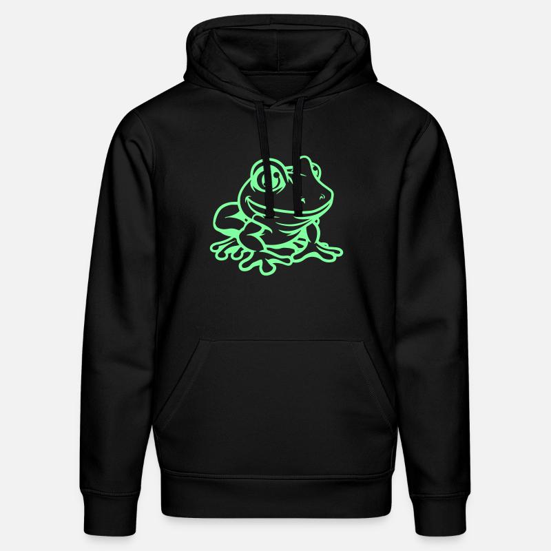 Grenouille Bande dessinée - Sweat à capuche bio DRUMMER Stanley/Stella Unisexe - noir