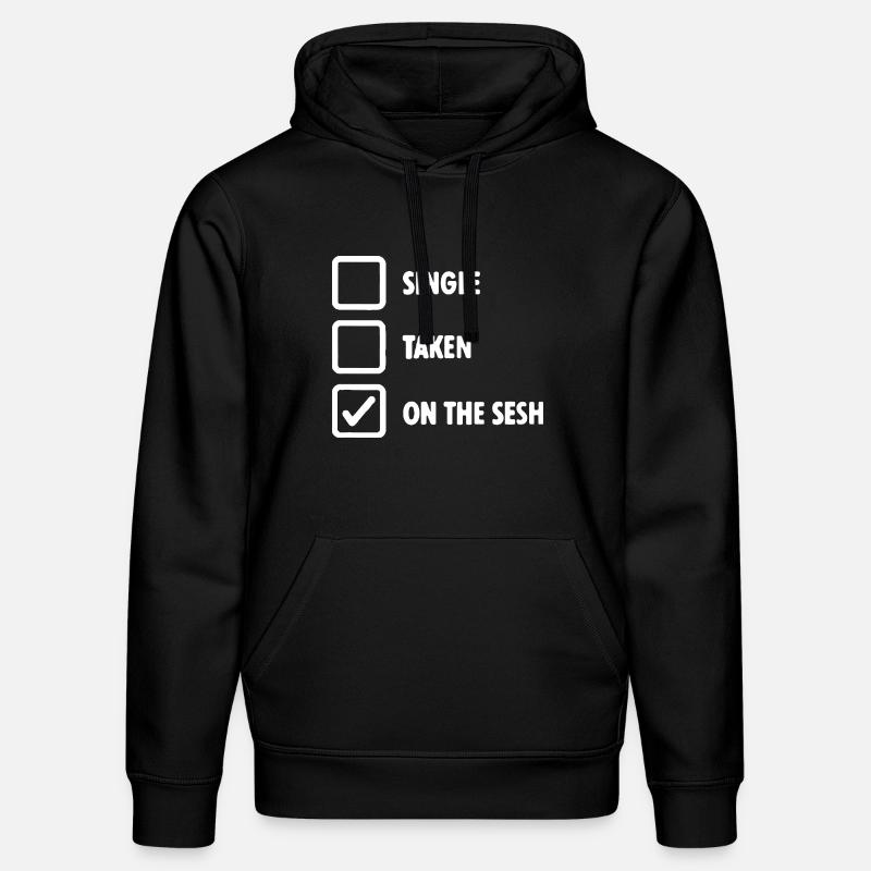 Auf dem Sesh-Status-Tee - Stanley/Stella Unisex Bio-Hoodie DRUMMER - Schwarz