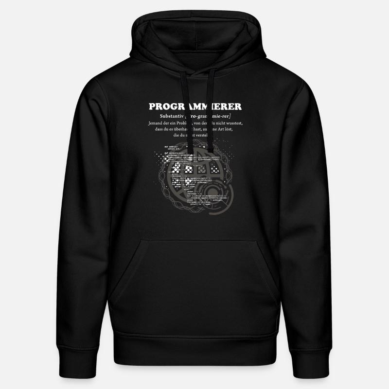 Programmierer Duden - Stanley/Stella Unisex Bio-Hoodie DRUMMER  - Schwarz