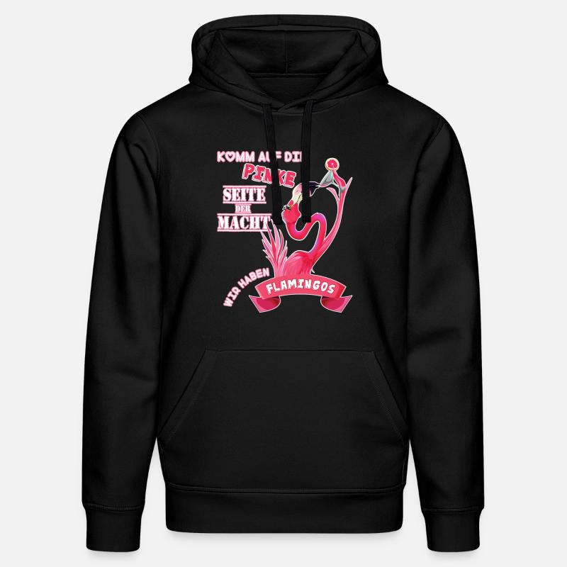 flamant - Sweat à capuche bio DRUMMER Stanley/Stella Unisexe - noir