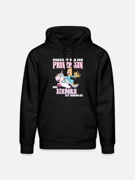 Einhorn - Stanley/Stella Unisex Bio-Hoodie DRUMMER - Schwarz