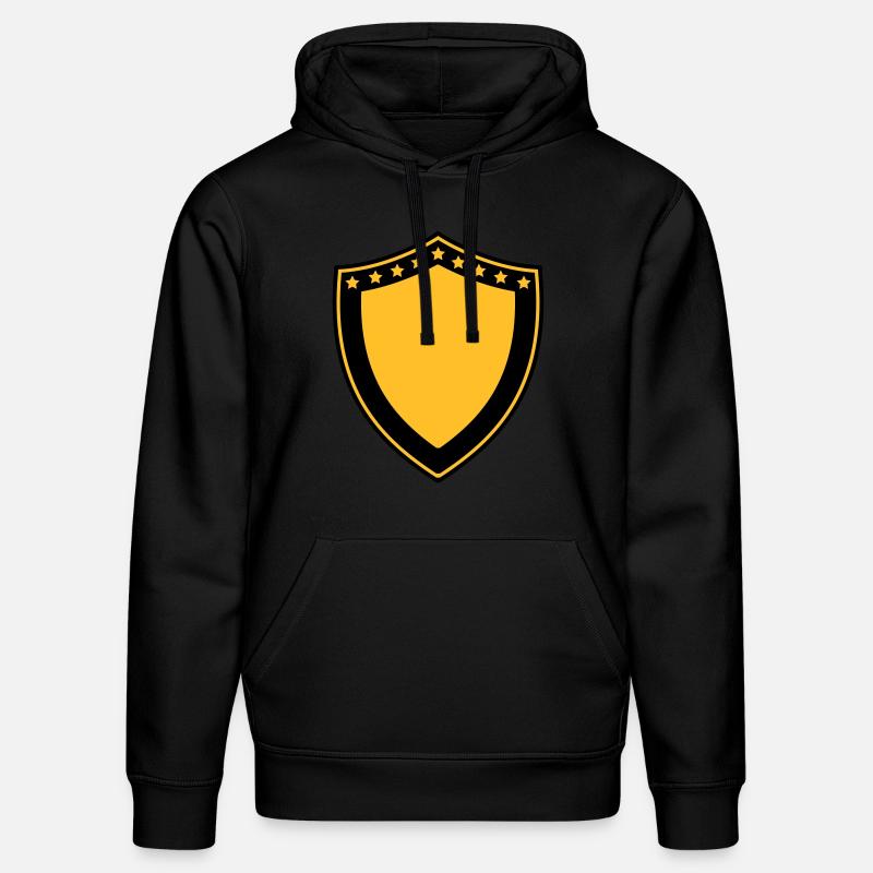 Heraldic Shield - Sweat à capuche bio DRUMMER Stanley/Stella Unisexe - noir