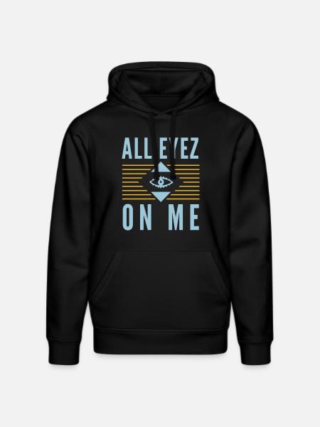 All Eyez on Me 2Pac - Stanley/Stella DRUMMER Unisex Organic Hoodie - black