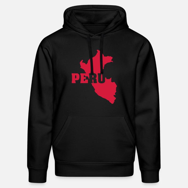 Pérou (ID: 002006) - Sweat à capuche bio DRUMMER Stanley/Stella Unisexe - noir