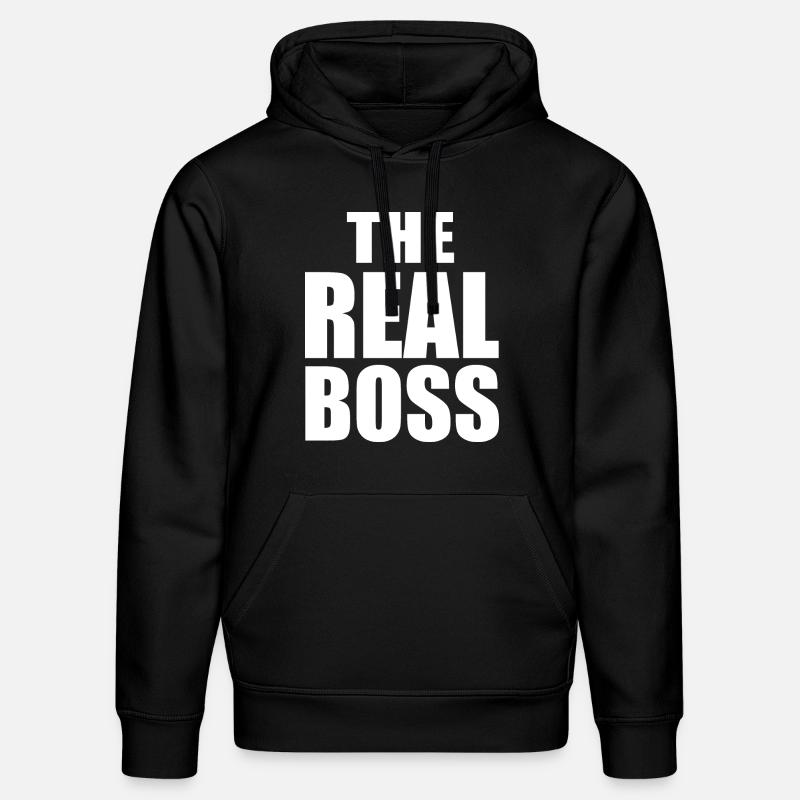 The real boss - Sweat à capuche bio DRUMMER Stanley/Stella Unisexe - noir