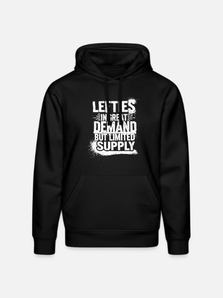 Lefties are unique - Stanley/Stella DRUMMER Unisex Organic Hoodie - black
