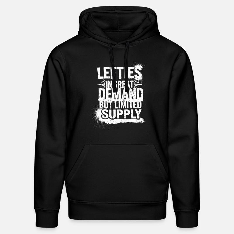 Lefties sind einzigartig - Stanley/Stella Unisex Bio-Hoodie DRUMMER - Schwarz