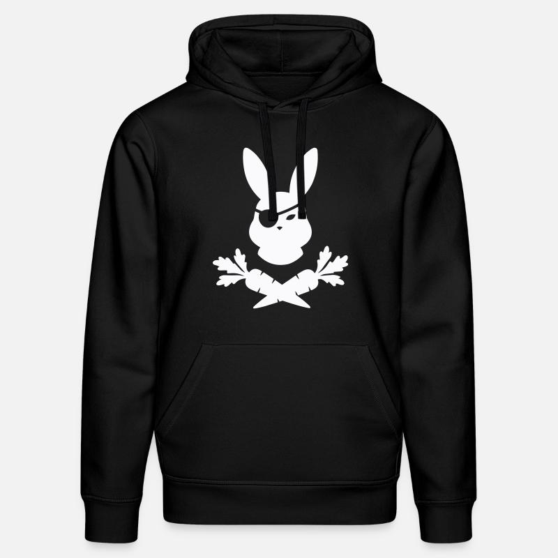 Lapin Pirate - Sweat à capuche bio DRUMMER Stanley/Stella Unisexe - noir
