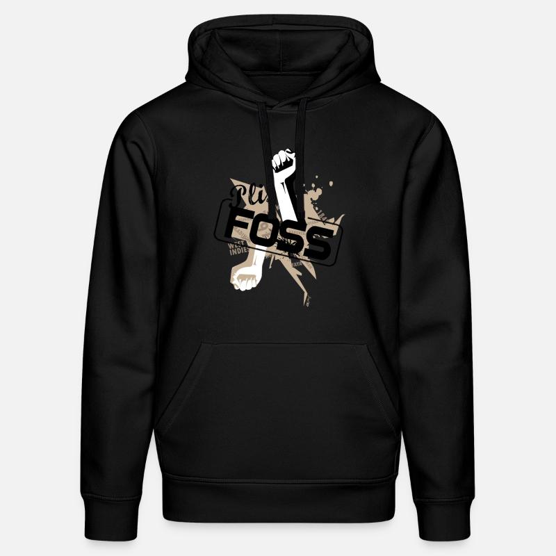 plisfoss - Sweat à capuche bio DRUMMER Stanley/Stella Unisexe - noir