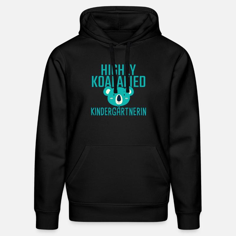 Enseignant de maternelle Koalafied Kindergarten - Sweat à capuche bio DRUMMER Stanley/Stella Unisexe - noir