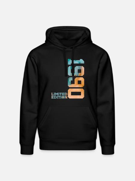 36TH BIRTHDAY LIMITED EDITION 1990 - Stanley/Stella DRUMMER Unisex Organic Hoodie - black