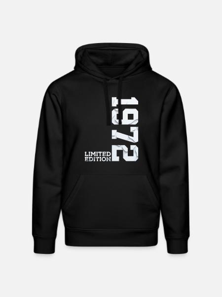 54TH BIRTHDAY LIMITED EDITION 1972 - Stanley/Stella DRUMMER Unisex Organic Hoodie - black