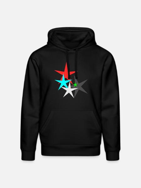 Star Star - Stanley/Stella DRUMMER Unisex Organic Hoodie - black