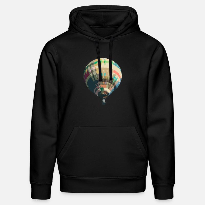 ballon à air chaud - Sweat à capuche bio DRUMMER Stanley/Stella Unisexe - noir
