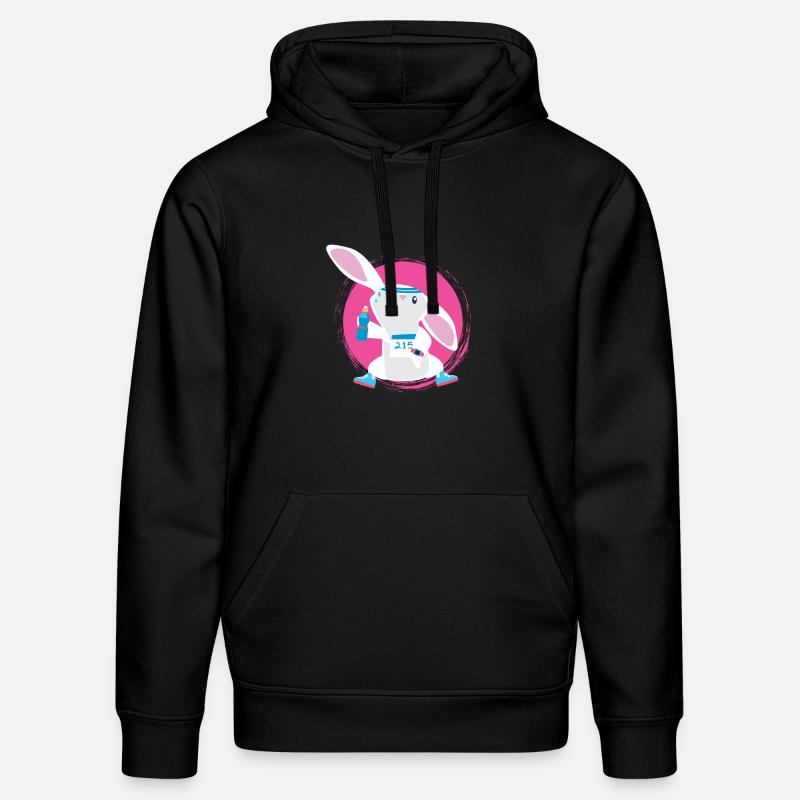 T-Shirt Lapin Marathon - Sweat à capuche bio DRUMMER Stanley/Stella Unisexe - noir
