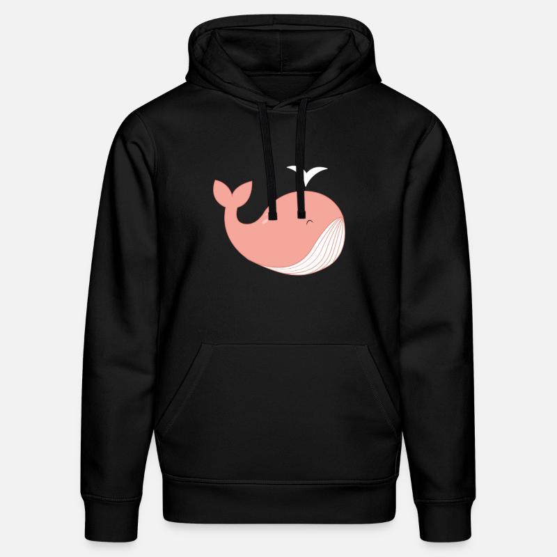 Baleine pas! - Sweat à capuche bio DRUMMER Stanley/Stella Unisexe - noir