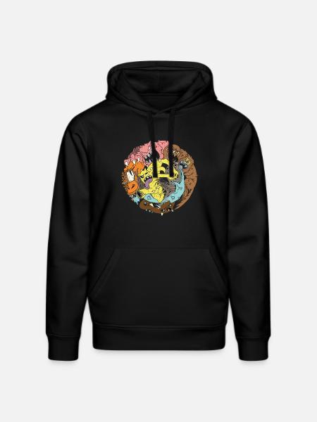 Monsterclub - Stanley/Stella Unisex Bio-Hoodie DRUMMER - Schwarz