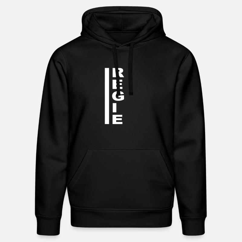 Réalisé verticalement blanc - Sweat à capuche bio DRUMMER Stanley/Stella Unisexe - noir