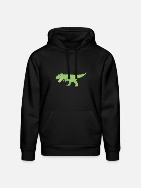 Hunting dinosaur - Stanley/Stella DRUMMER Unisex Organic Hoodie - black