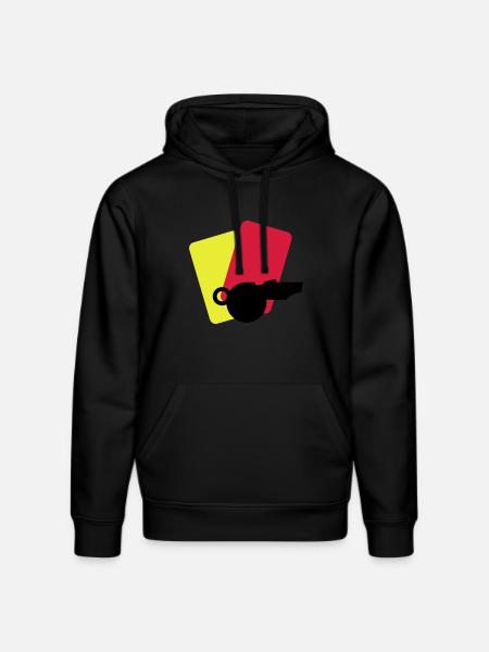 l'arbitre equipment / referee stuff (2c) - Sweat à capuche bio DRUMMER Stanley/Stella Unisexe - noir
