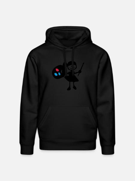 painter_girl - Stanley/Stella DRUMMER Unisex Organic Hoodie - black