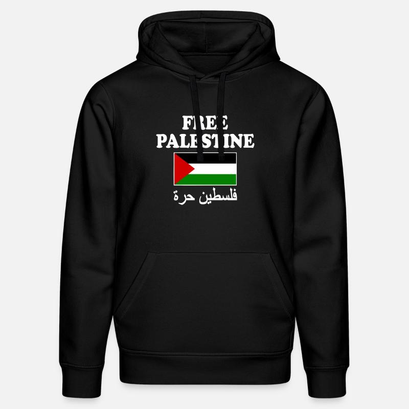Free palestine - Sweat à capuche bio DRUMMER Stanley/Stella Unisexe - noir