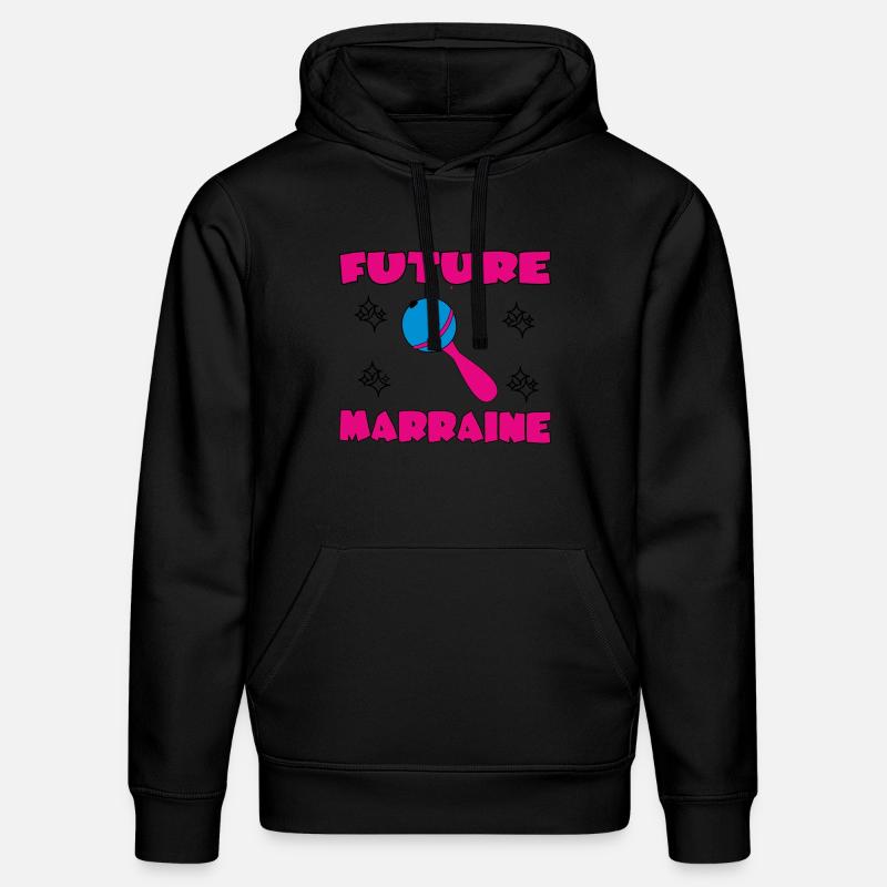 FUTURE MARRAINE - Sweat à capuche bio DRUMMER Stanley/Stella Unisexe - noir