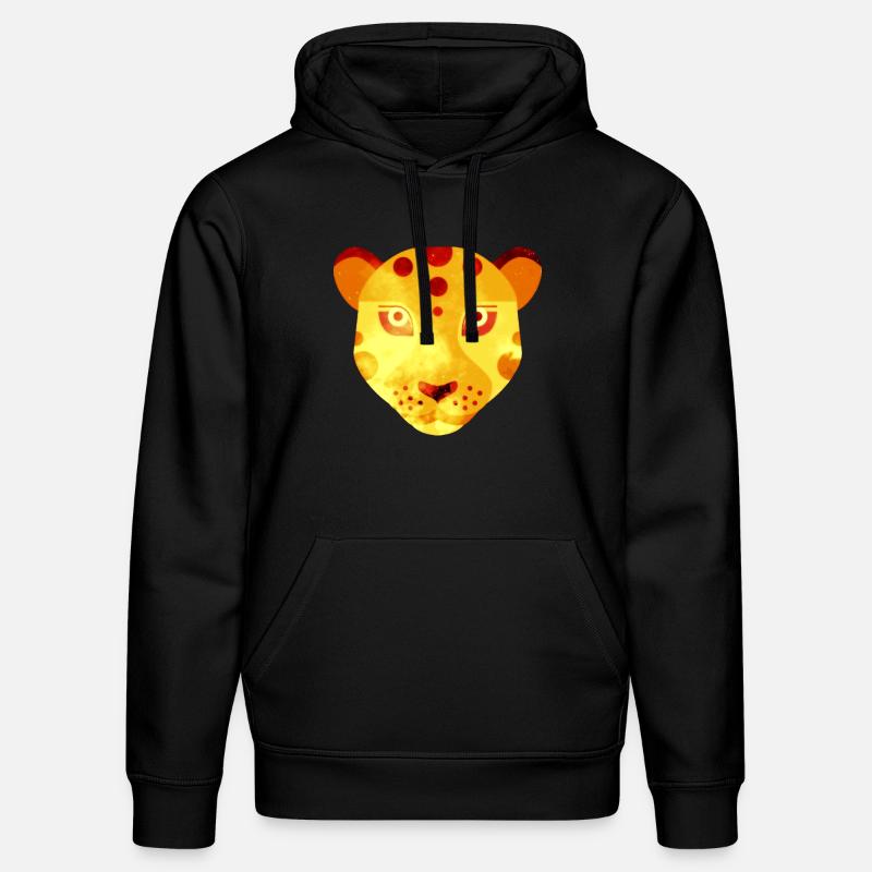 léopard - Sweat à capuche bio DRUMMER Stanley/Stella Unisexe - noir