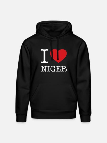 J’ADORE LE NIGER - Sweat à capuche bio DRUMMER Stanley/Stella Unisexe - noir