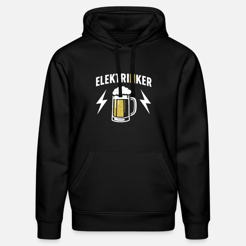 Elektrinker Bier & Blitz Geschenk Elektriker - Stanley/Stella Unisex Bio-Hoodie DRUMMER  - Schwarz