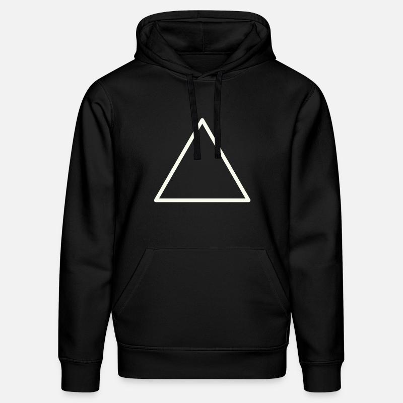 Contour géométrique du triangle - Sweat à capuche bio DRUMMER Stanley/Stella Unisexe - noir