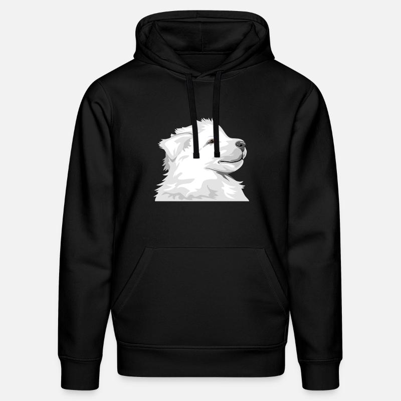 Chiot blanc - Sweat à capuche bio DRUMMER Stanley/Stella Unisexe - noir