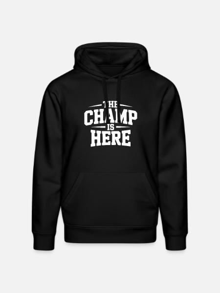 Der Champion ist da - Stanley/Stella Unisex Bio-Hoodie DRUMMER  - Schwarz